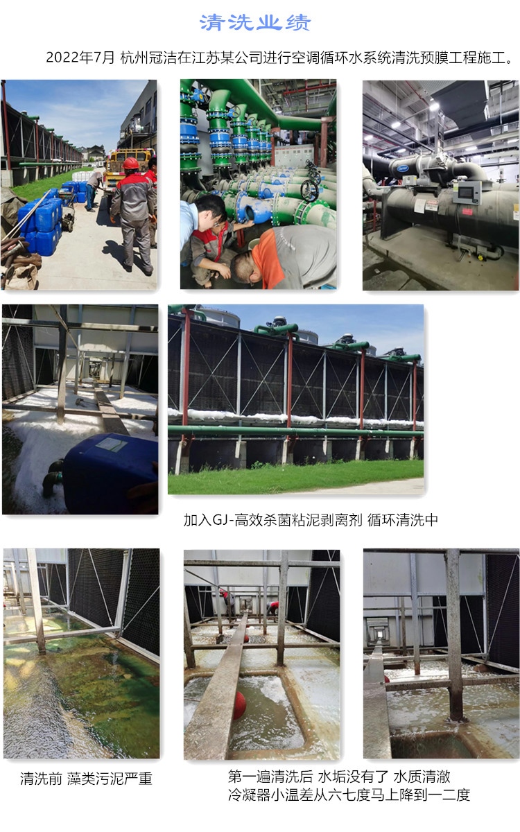 江蘇嘉合建設空調循環水係統蜜桃久久久亚洲精品預膜（冷卻塔）2022.7.20